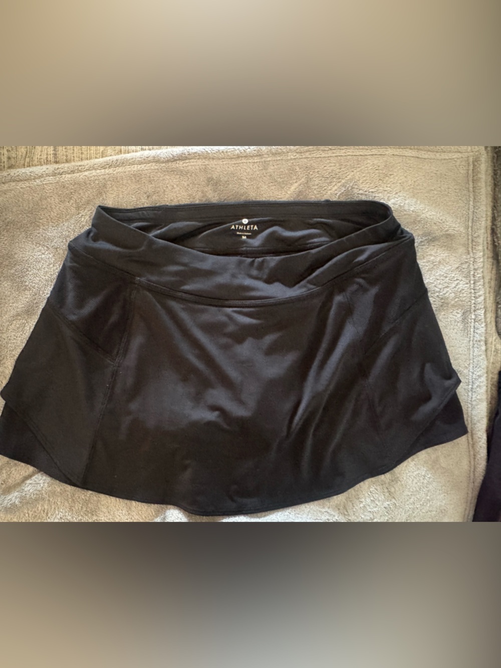 Athleta Black Performance Skirt with Built-In Shorts